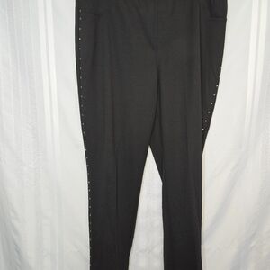 RUBY RED WONEN BLACK PULL UP PANTS SIZE LARGE